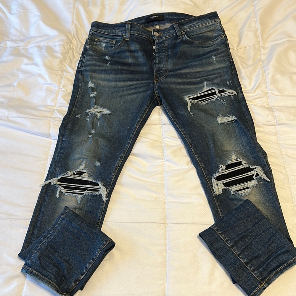 Lightly worn amiri jeans